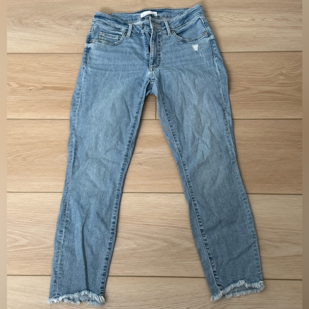 LOFT Curvy Skinny Crop Jeans